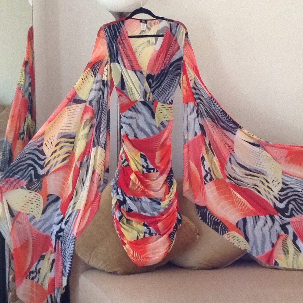 🔴 VaVa Voom - 'Mammoth' Butterfly Midi Dress